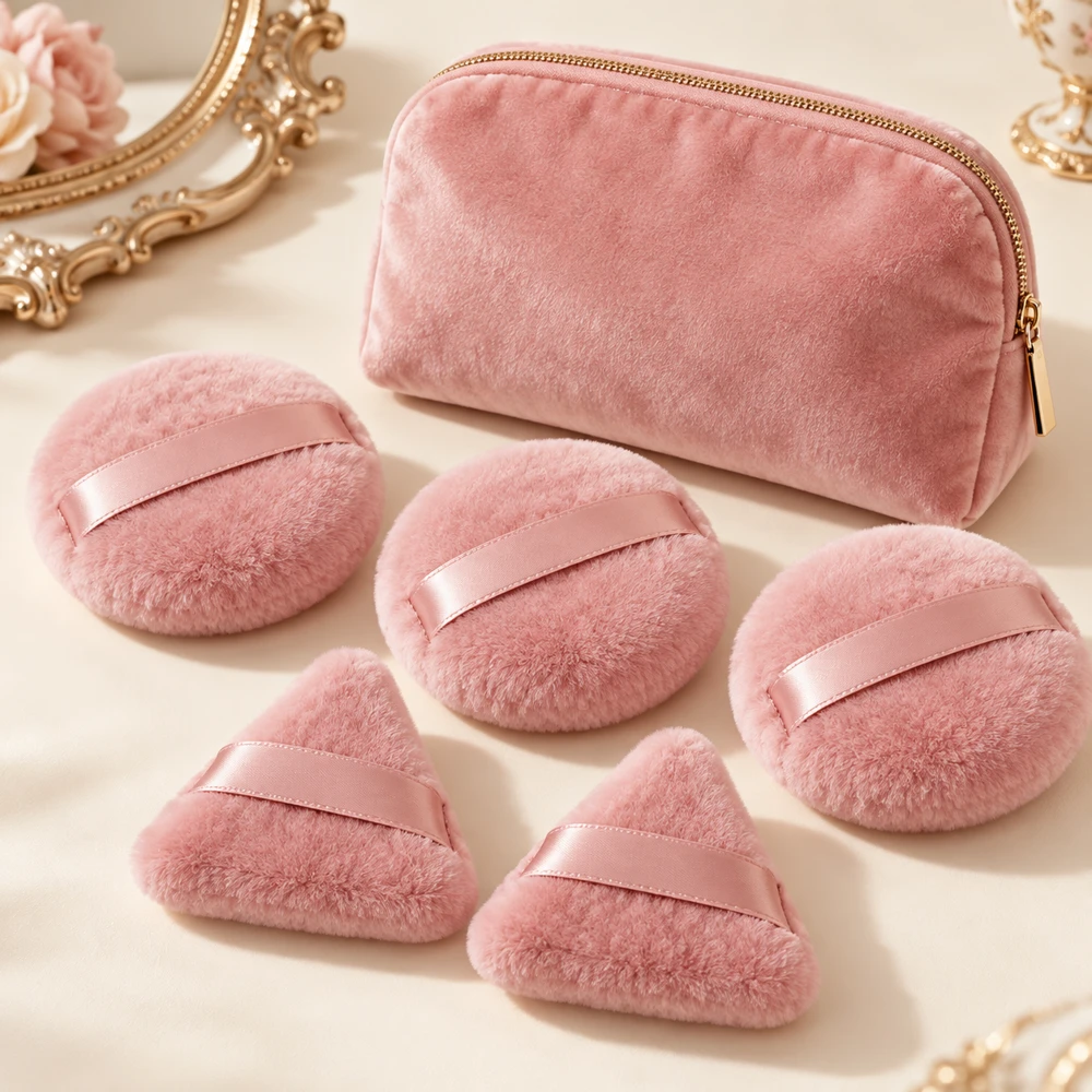 Rose Travel Vanity Set in Rose pink