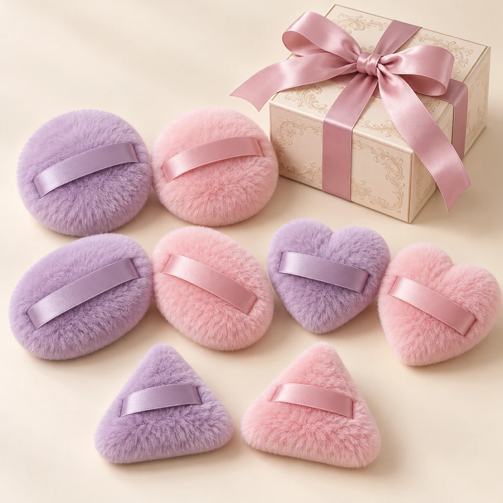 Rococo Lilac Gift Collection with eight puffs and gift box